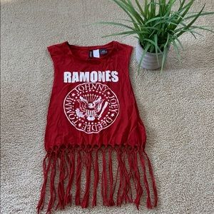 Ramones cropped tank!